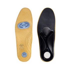 Orthotic Leather Shoe Insoles Inserts with Arch Support and Gel Cushion for Men and Women, Kaps Relax Gel, (Women 7 UK/Men 6 UK / 40 EUR)