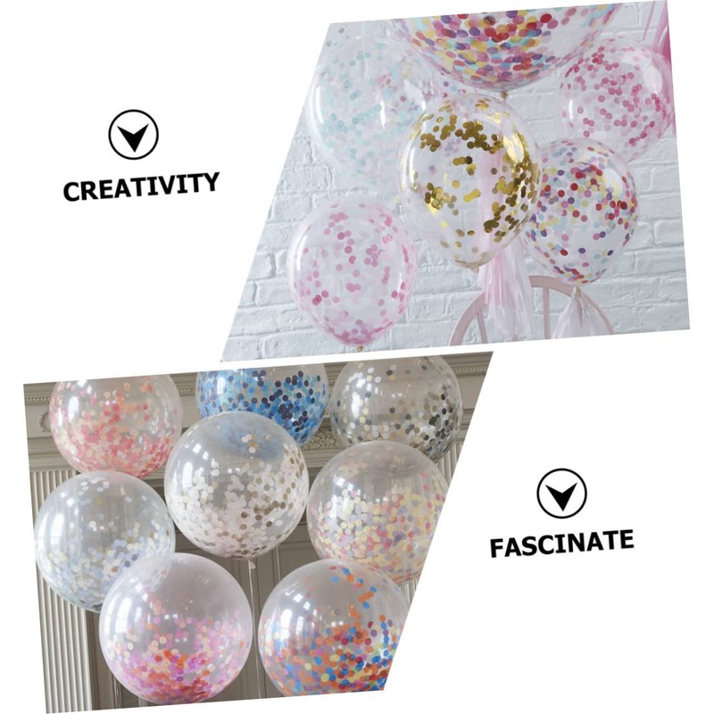 LABRIMP 24pcs Sequin Balloons for Birthday Parties Festival Celebrations Stylish