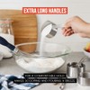 Chef Pomodoro Stainless Steel Measuring Cup Set, Nested and Stackable
