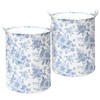 CroBlissful 2 Pcs Laundry Basket Coquette Storage Basket for Girls