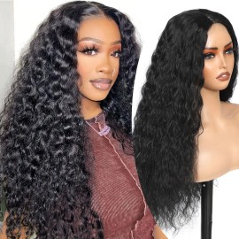 Raw Vietnamese Hair 180% Density Full Frontal Wig Nature Hd Lace Frontal Wigs Human Hair Lace Front Perruque Wig for Black Womenstyle: Water Wave, color: Natural color, stretched length: 18 Inches, Lace Size: 13x4