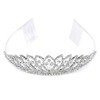 LUX ACCESSORIES Lux Bridal Crystal Rhinestone Tiara Crown