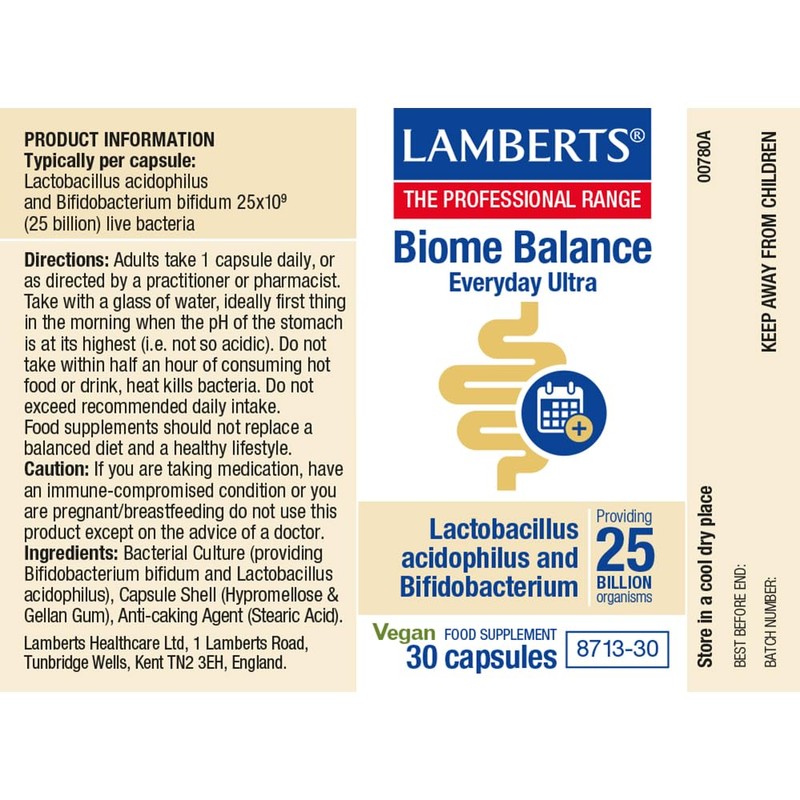 Lamberts Biome Balance Everyday Ultra Capsules 30 – 25 Billion