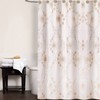 Popular Bath Shower Curtain Rose Vine, Beige-Taupe