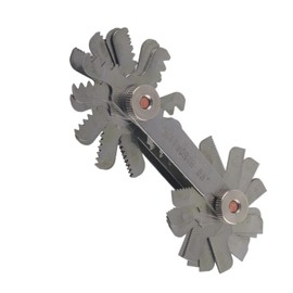 Metric Thread Pitch Gauge 52 Pieces Stainless Steel Screw Pitch Meter 60 and 55 Degree Screw Pitch Measuring Tool (Metric + Imperial)