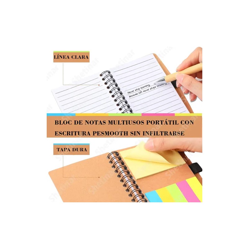 10pcs Libreta Mini 60 Páginas Con Notas Adheribles Esquela