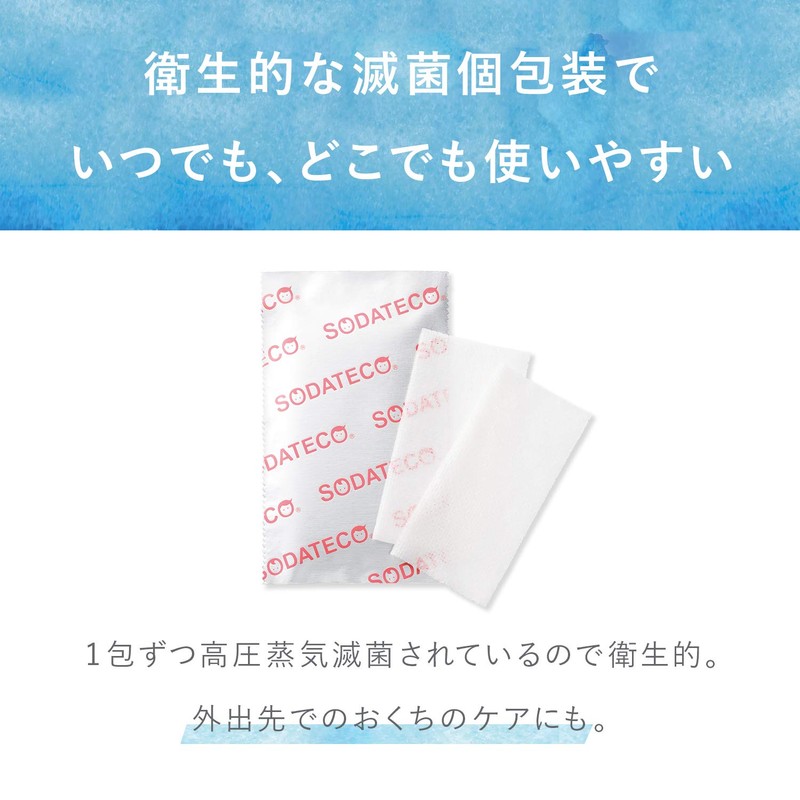 SODATECO Baby Toothpaste Sheets, 30 Packets (60 Sheets), Sunstar, Baby