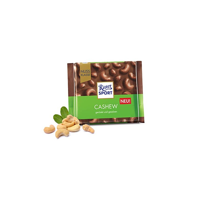 Ritter Sport Cashew 100g/3.52oz 100g/3.52oz (Pack of 2)