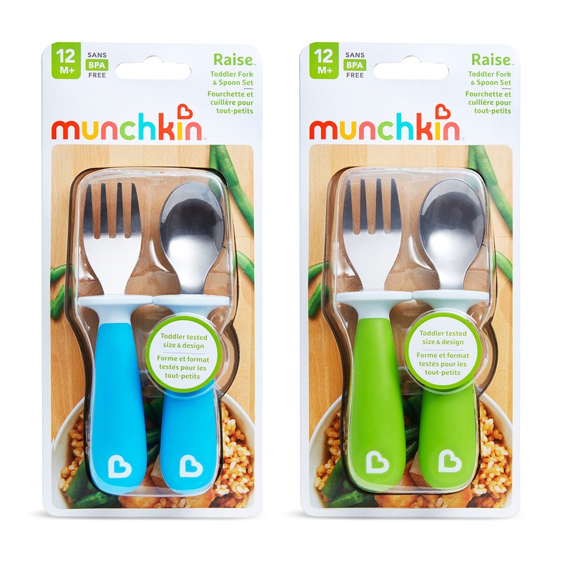 Munchkin Raise 4 unidades de tenedores y cucharas para niños