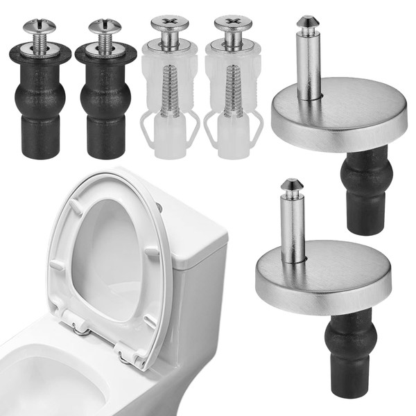6Pcs Toilet Seat Bolts, Universal WC Replacement Bolts with Expanding