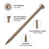 BNUOK #8 Deck Screws 2 Inch Exterior Wood Screws Flat