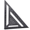 12 inch Black Aluminium Right Angle Triangle Ruler Rustproof Protractor