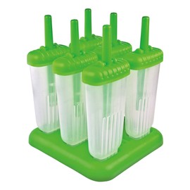 Tovolo Groovy Ice Pop Molds, Green - Set of 6