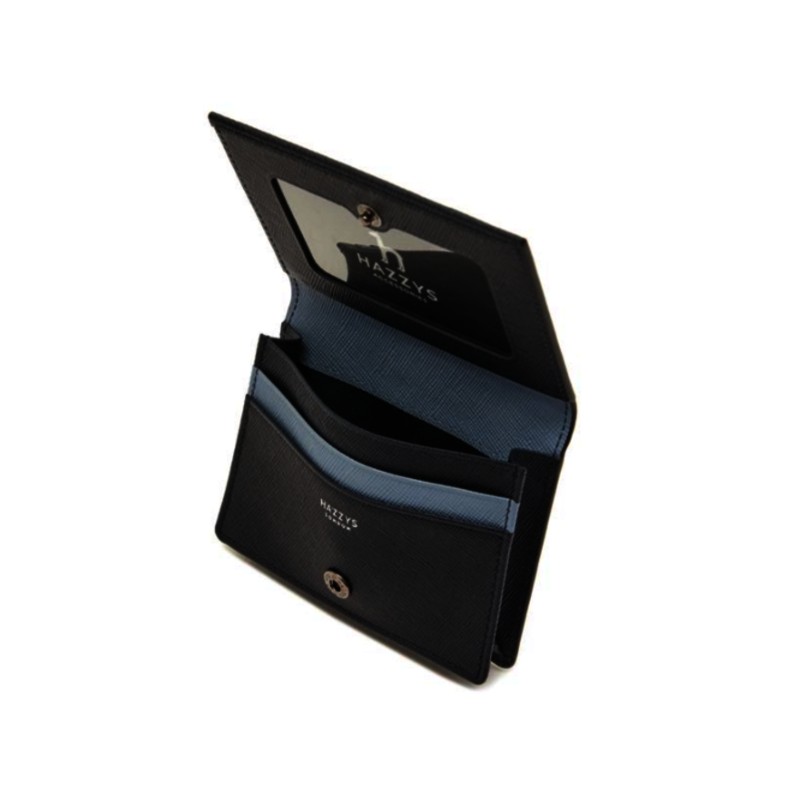 Hazzys (대구신세계)BRIGHTON 네이비 가죽 라인배색 카드지갑 HJHO5E602N3 (Brighton) Navy Leather