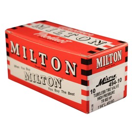 Milton 494-10 2" High Pressure Tubeless Tire Valve - Box of 10
