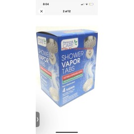 Personal Care Shower Vapor Tabs With Eucalyptus & Essential Oils Tablets QTY 4