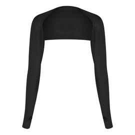 Grevosea Sun Shawl Cooling Sleeves Golf UV Protection Sun Sleeves Arm Sleeves with Finger Hole for Women (Black)