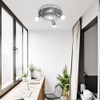 DLLT Modern Ceiling Spot Lights Fixtures 4-Light Round Flush Mount