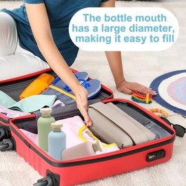 Travel Shampoo Bottles - Travel Containers for Shampoo,Leak Proof Lotion Bottle, Refillable Liquid Storage Accessories for Swimming Trips Holidays