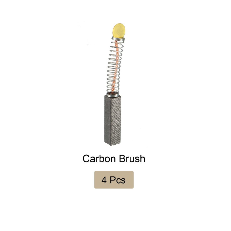 Rebower Carbon Brush [For Power Motor] - 20mmx7mmx6mm/Black Goldtone/4pcs