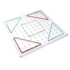 Learning Resources Transparent Geometry Board with Rubber Bands, 11x11 Pens,