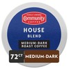 Community Coffee House Blend 72 Count Coffee Pods, Medium-Dark Roast,