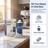 Ouxunus 12-Pack Charcoal Water Filters & 16.9 fl Oz Descaling