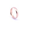 Vault 101 Limited Rose Gold (18k Plated) Men's Women's Stainless Steel Wedding Band Ring (4mm Wide - Size N)
