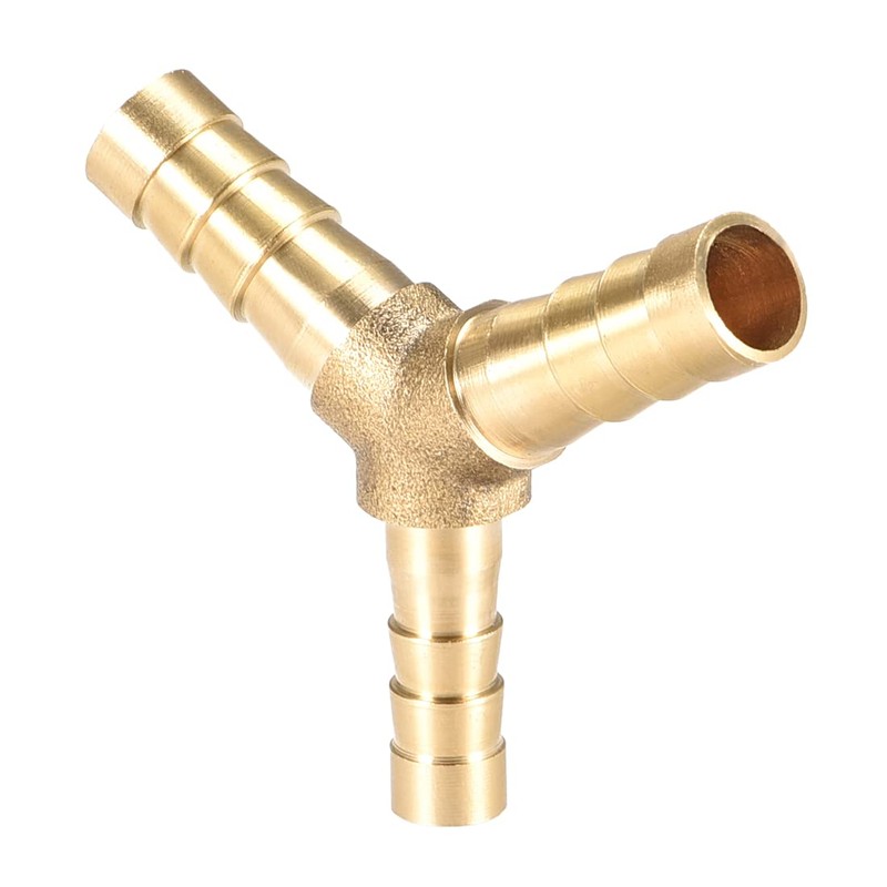 sourcing map 8mm x 6mm x 8mm Hose ID Brass