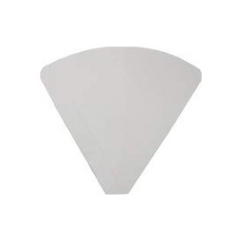 Large Size White Crepe Holder - Perforated 250-gram Cardboard - Professional Crepe Holder - Cardboard Food Holder with Perforated Front Design - Pack of 100