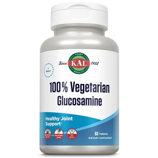 KAL 100% Vegetarian Glucosamine 1000mg | 60ct