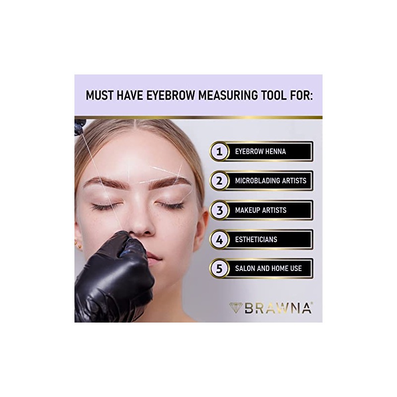 BRAWNA | Hilo blanco de Mapeo para Cejas, 30 Metros,
