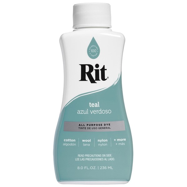Rit All- Purpose Liquid Dye, 8 Fl Oz, Teal