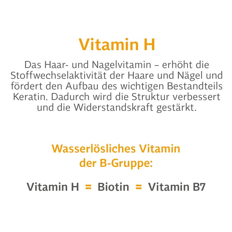 BIO-H-TIN Vitamin H 2,5 mg (Biotin) für gesunde Haare &