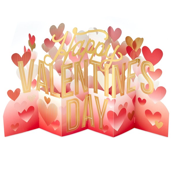 Hallmark Jumbo Valentine's Day Card, 3D Pop Up Heart Design