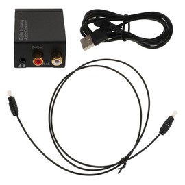 CAXUSD Digital to Analog Audio Converter Compact Adapter Jack Optical Inputs for Tvs Sound Systems and Projectors Easy Plug Play Setup for Rvs and Home Use