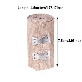 4PCS Cohesive Bandage Wrap, Durable Elastic Bandage Wrap Waterproof, Elastic Bandage for Sports, Wrist and Ankle Wrap Tape, Non-Woven Bandage,7.5cmx4.5m