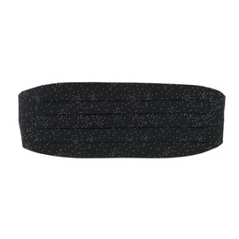 Trafalgar Men's Mystere Metallic Star Light Cummerbund, Black