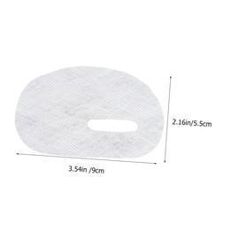 Beavorty 50 Sheets Water Soluble Egg Shaped Eye Mask for DIY Eye Care Thin Comfortable to Soothe Suitable for All Skin Types and Daily Use