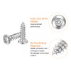 sourcing map #6 x 1/2" Torx Security Screws, 20pcs Button