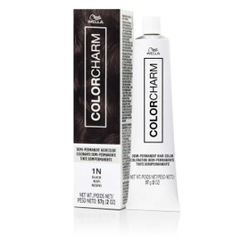 COLORCHARM Demi Permanent Hair Color, 1N Black, Gloss, Refresh & Tone, 2 Fl Oz