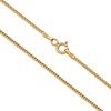 AKA Gioielli® - 925 Sterling Silver Gold-Plated Curb Chain 1.3