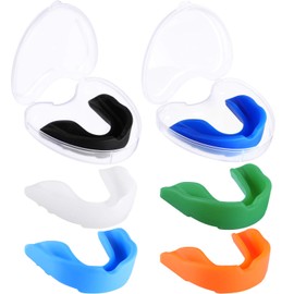 6 Pieces Sports Mouth Guard for Kids, Athletic Mouthguard for Boxing Football Hockey Karate Basketball (Assorted Color)