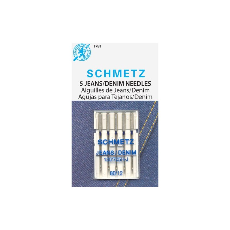 Jean & Denim Machine Needles-Size 12/80 5/Pkg
