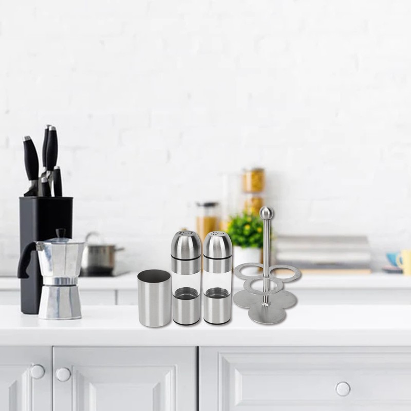 Stainless Steel Seasoning Bottle Multipurpose Food Grade Refillable Rustproof Salt