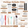 18Pcs Banneton Bread Proofing Basket Set,10 Inch Round and 9