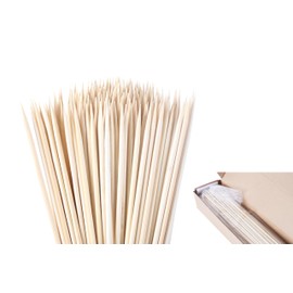 230PCS SURVART 12 inch Bamboo Skewers for Grilling 4mm Wooden Skewers for Appetizers, Craft Sticks for Barbecue, Bbq, Kabob, Marshmallow, S'mores, Flower Bouquet and Corn Dogs