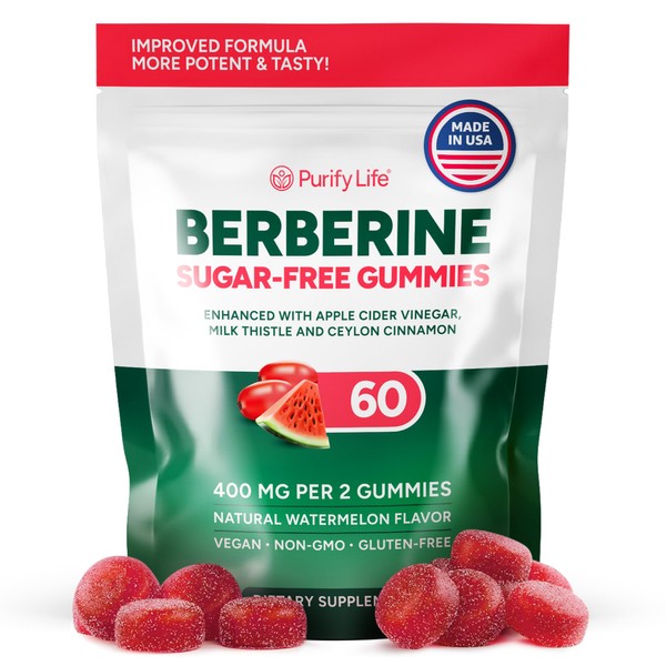 Keto Berberine Complex Gummies (Sugar-Free) with Ceylon Cinnamon, Milk Thistle,