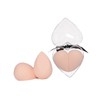 Housoutil 2pcs Heart Shape Makeup Sponge Wet and Dry Dual