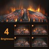 Innoflame 18" Electric Fireplace Stove, Freestanding Fireplaces Heater with Realistic